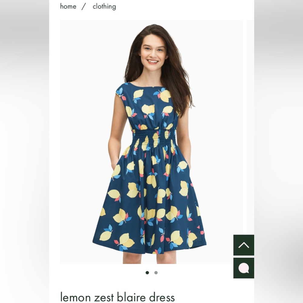 Brand new Kate Spade Lemon Zest Blaire dress 🍋 POCKETS!